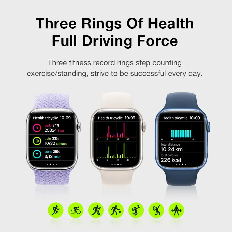 Smartwatch WISELION Bluetooth LG69 Pro Max | Sport & Health Mode | Hi-Fi Sound | Music Express | Wireless 3