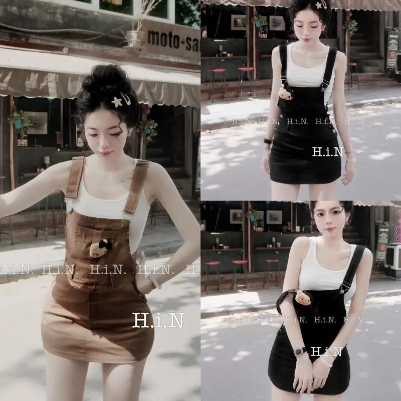 set yếm new l1 sz sm set yếm new l1 sz sm  Hai màu nâu