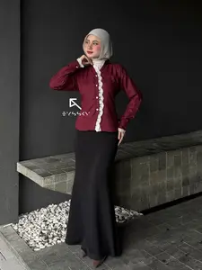 E Y S S K Y - Jullie Top Brocade Catoon Fitted Body