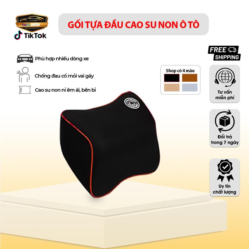 Gối tựa đầu ô tô gối kê cổ cao su non cao cấp gối ôtô siêu êm đàn hồi tốt kê đầu ô tô xe hơi chống đau mỏi vai gáy