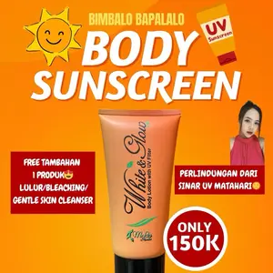 White and Glow BodySunscreen Lotion Tubuh