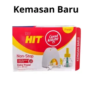 Hit Non Stop Set Alat Plus Refill 35ml - Hit Anti Nyamuk Elektrik Extra Power