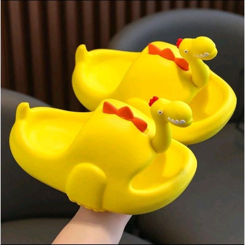 Sendal Selop Anak Sandal Dinosaurus 3D Anak Laki/Cewek Sandal Karet Nyaman Pake Anti Licin 5