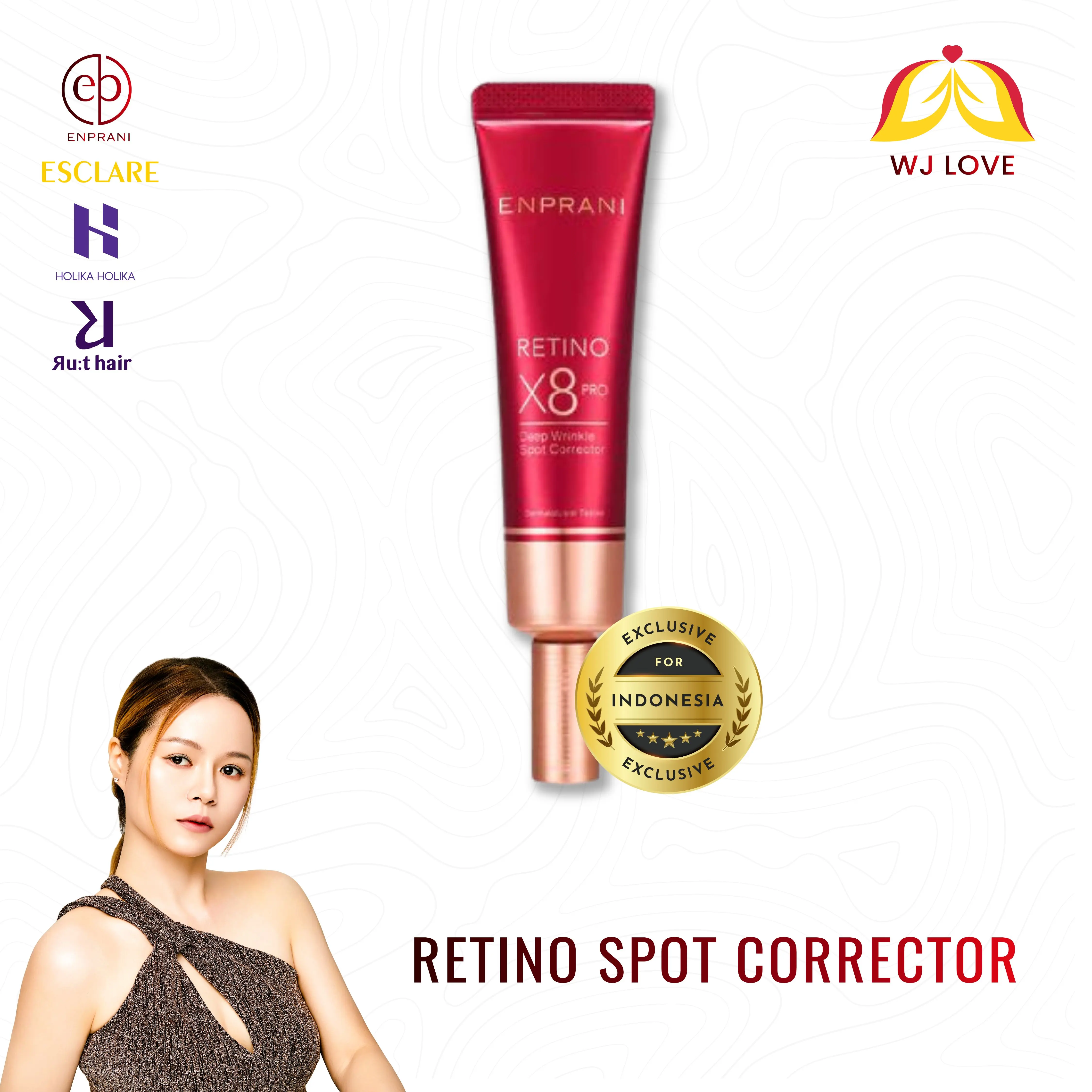 ENPRANI Spot Corrector ( Pembersih Noda Wajah ) Retino X8 facial perawatan hitam Aging Mengencangkan