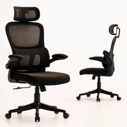 Cadeira De Escritório Presidente Ergonomica Lombar Regulavel Home Office