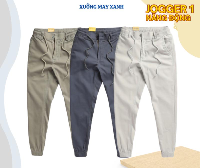 Quần Jogger Kaki Có Giãn 2 Chiều Xưởng May Xanh - 7 Gam Màu Nam Nữ Mặc Được - Trang Phục, Sport