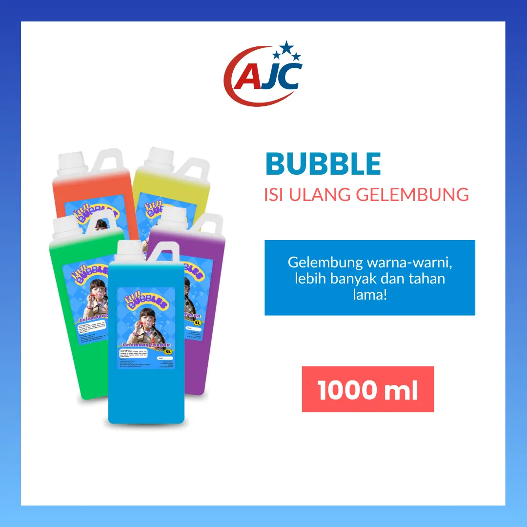 Fun Bubbles / Bubble Gun Refill / Gelembung Sabun / Cairan Balon isi ulang 1L