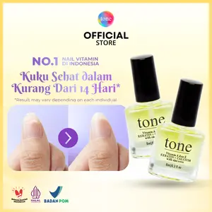 TONE Vitamin Kuku & Kutikula | Booster Keratin+Calcium | Cucitle Oil | Vitamin Kuku Halal Muslimah
