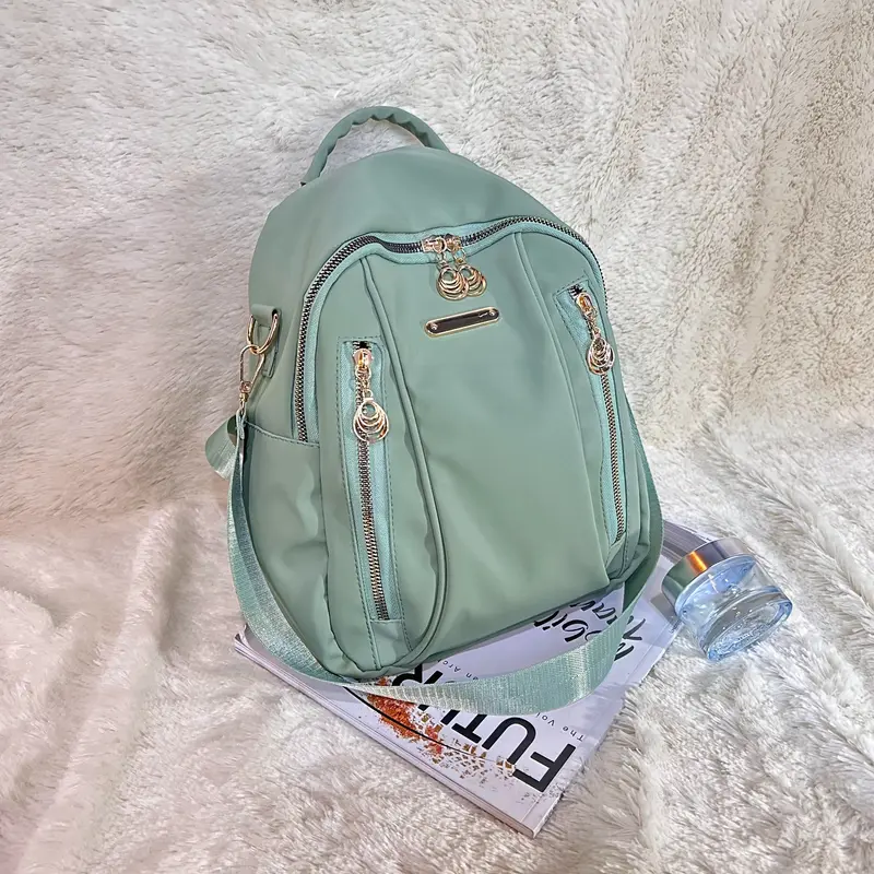 Tas Ransel Fashion Wanita Terbaru Backpack Korea Multifungsi Hitam Cewek Sekolah Kulit 2