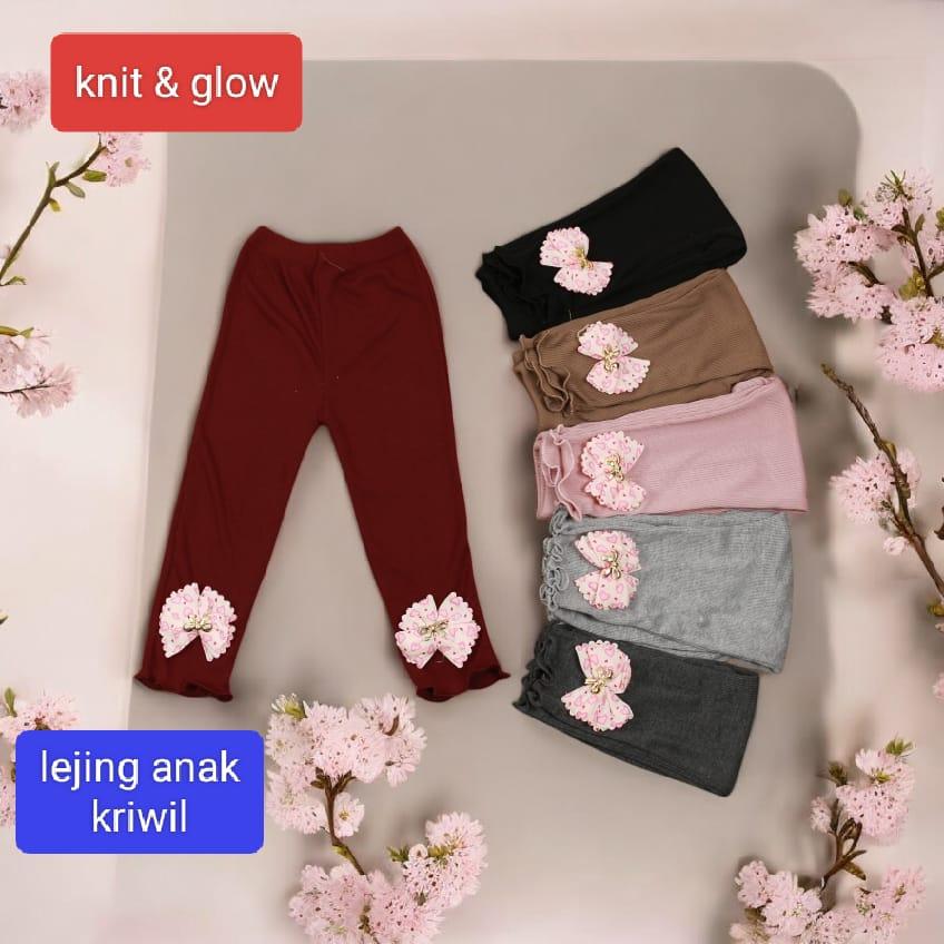 Legging anak kriwil kembang 1-5th