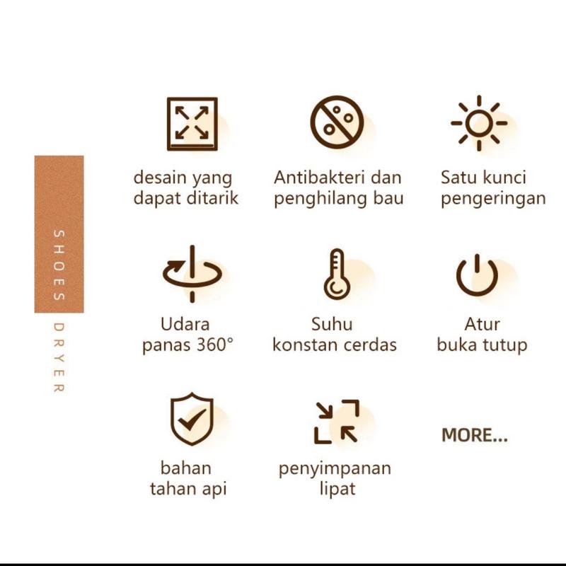 Pengering Sepatu Digital Cerdas dengan Pengatur Waktu dan Cahaya Ungu - 220V [Biru Putih] 4