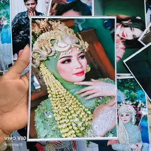 CETAK FOTO UKURAN 5R (12 X 17 ) ISI 4 KERTAS Foto GLOSSY tanpa bingkai