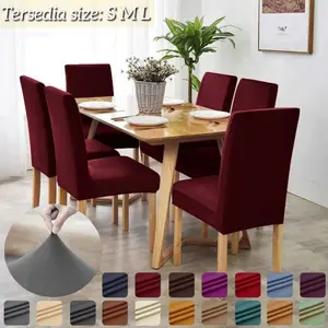 Cover PENUTUP kursi makan elastis / Tersedia size: M , L / Sarung pelindung kursi stretch.