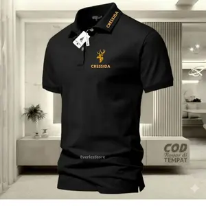 COD T-shirt POLO Krah Wangki Dewasa Shirt /Kaos Pria Polo Distro Katun Sablon  Keren kaos polo Kerah kaos polo Unisex Baju Formal Atasan