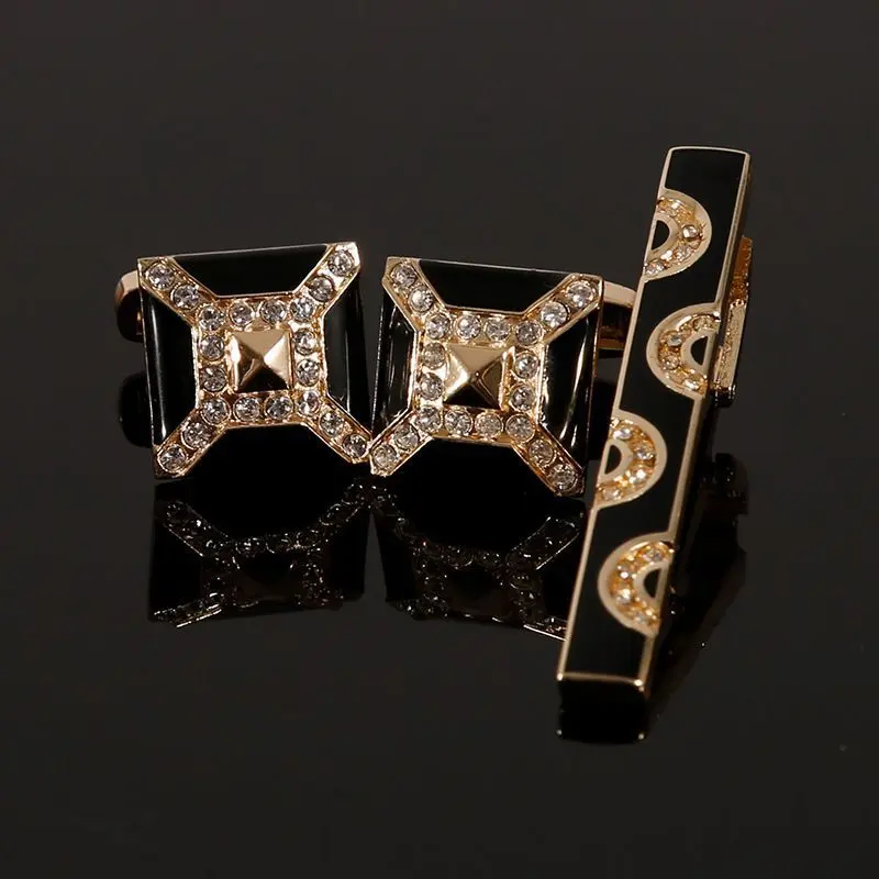 KIAMA - Cufflink Set Jepit Dasi Gold Mewah Exclusive