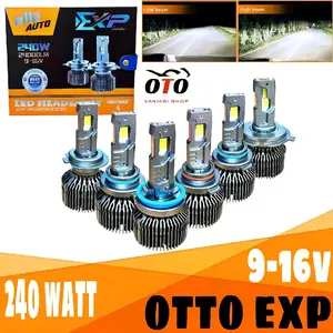 OTTO EXP 240 WATT LAMPU LED MOBIL H4 H11 H7 HB3 9005 HB4 9006 HIR2 9012 1 WARNA PUTIH
