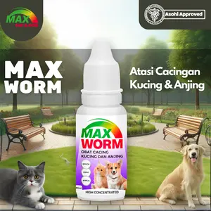 Max Worm | Obat Cacing Alami Untuk Kesehatan Kucing dan Anjing