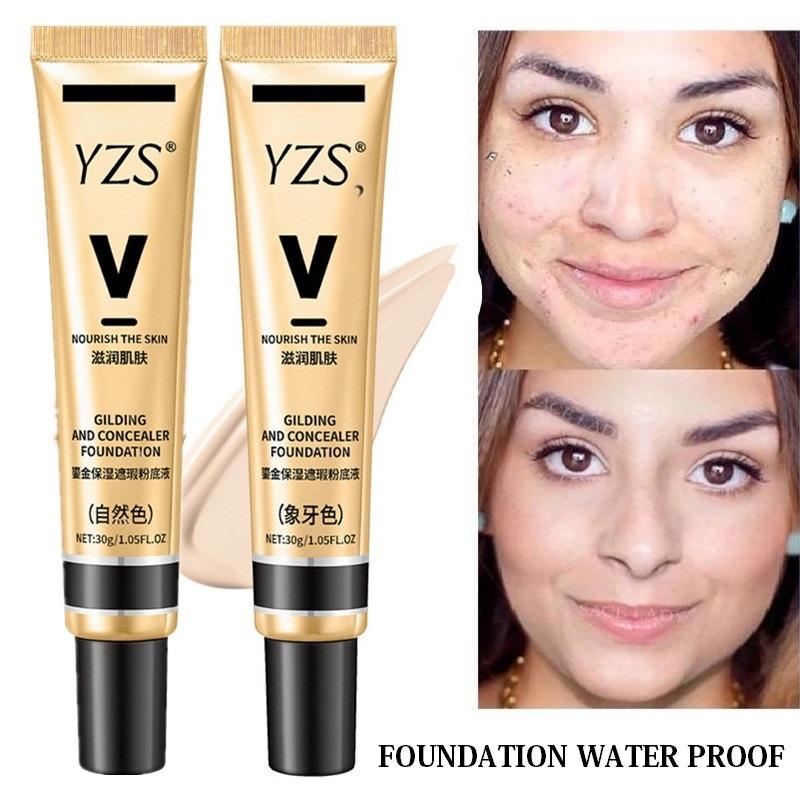 Product Introduction of YZS Ligh Concealer Liquid Foundation/Kontrol Minyak Tahan Lama dan Waterproof Sepanjang Hari 0