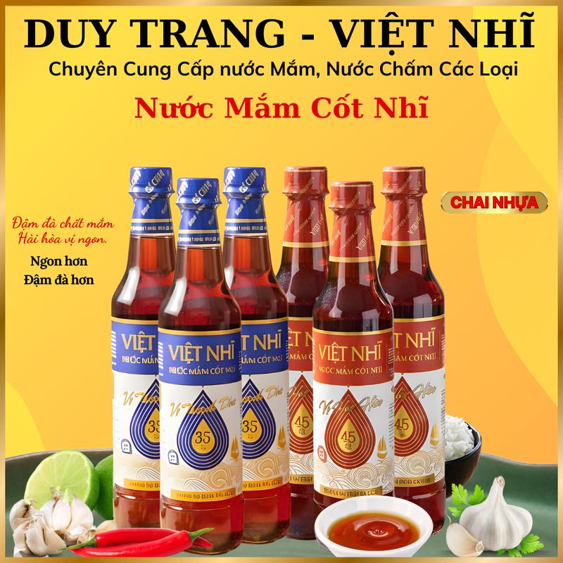 Combo 6 Chai Nước Mắm Cốt Nhĩ - Chai Nhựa 500ml Chai Ngon Tròn Vị Đậm Đà Giữ Trọn Hương Vị Truyền Thống