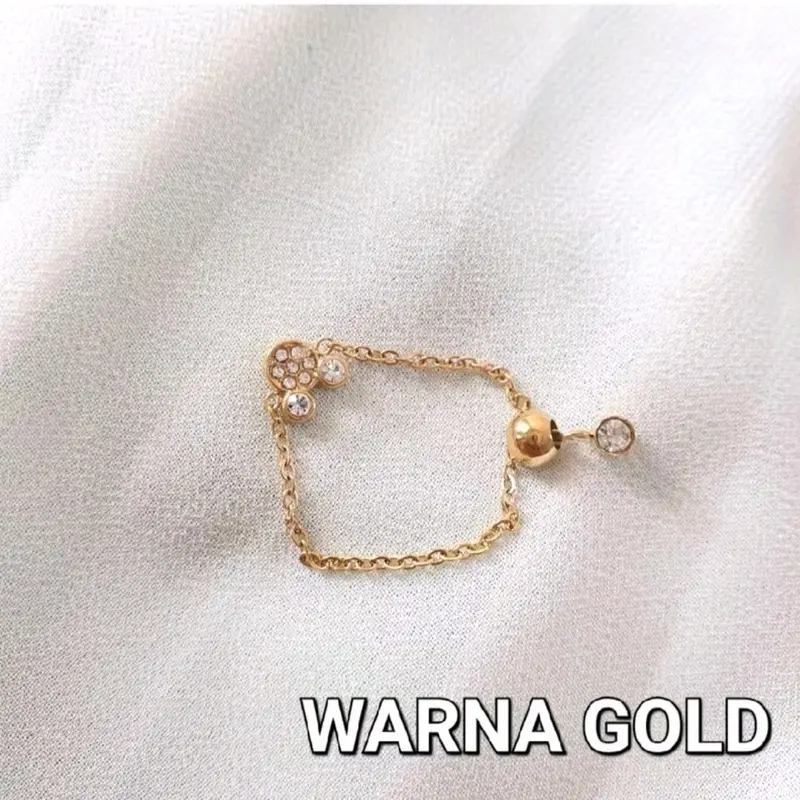 Cincin Serut Miki Tikus Lucu / Bunga Hitam Rings 3
