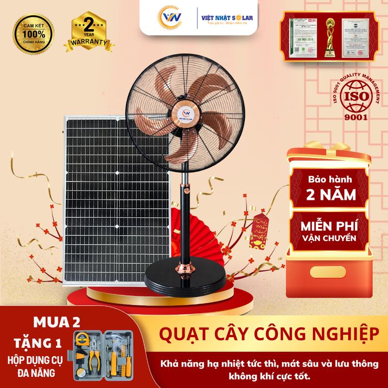 [KOL]Quạt Công Nghiệp Năng Lượng Mặt Trời VN338 Việt Nhật Solar Nhiều Tốc Độ Gió Dáng Đứng Pin Khỏe Làm Mát VN