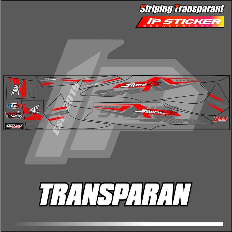 SUPRA FIT NEW (COD) STIKER STRIPING MOTOR HONDA SUPRA FIT NEW - STIKER LIST GRAFIK SIMPLE WARNA VARIASI DESAIN RACING HOLOGRAM DAN TRANSPARAN BISA COD IPS.KODE-470 1