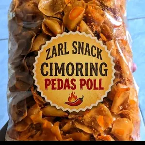 Snack Cimoring Pedas Poll - Minyak Chili Cimoring Rasa Pedas Poll Terbaik untuk Camilan