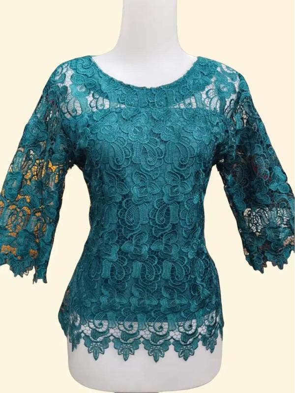 Atasan blus brokat hoki cantik 1