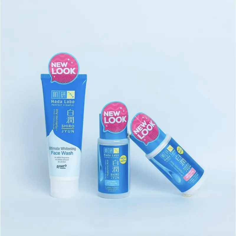 Mewwa Beauty - HADA LABO Starter Pack Shirojyun Series 20gr - Face Wash Lotion & Milk Original BPOM 2