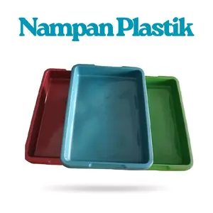 NAMPAN LOYANG KOTAK SEGI PLASTIK TEMPAT PENYIMPANAN PERSEGI PLASTIK