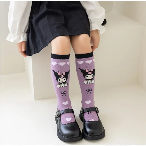 [Tokobig] Kuromiungu4 Kaos Kaki Anak Import Kaos Kaki Anak Perempuan Kaos Kaki Panjang 5
