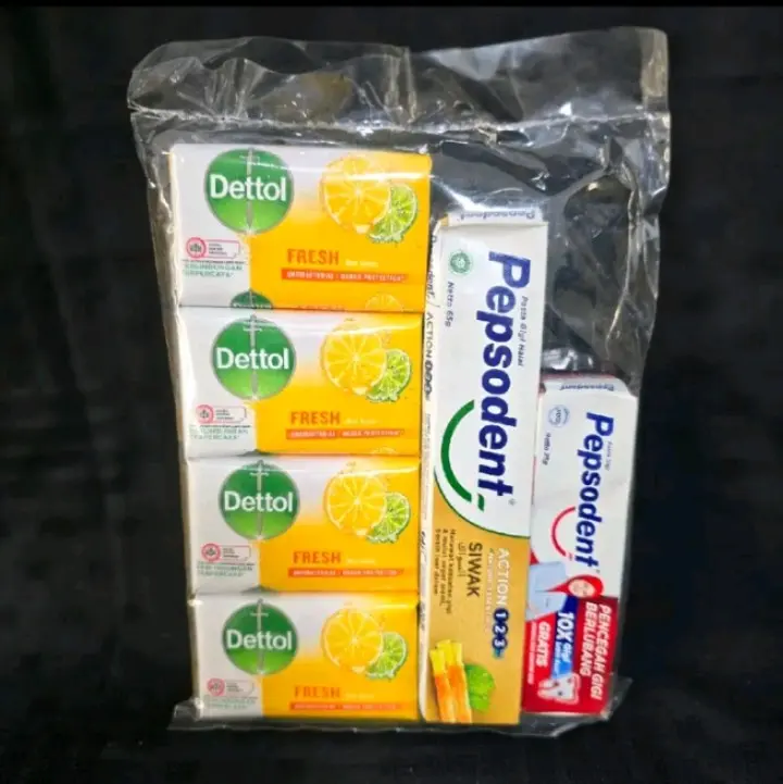 pepsodent 2 pcs dan sabun 4 pcs hanya 28.500 ribu