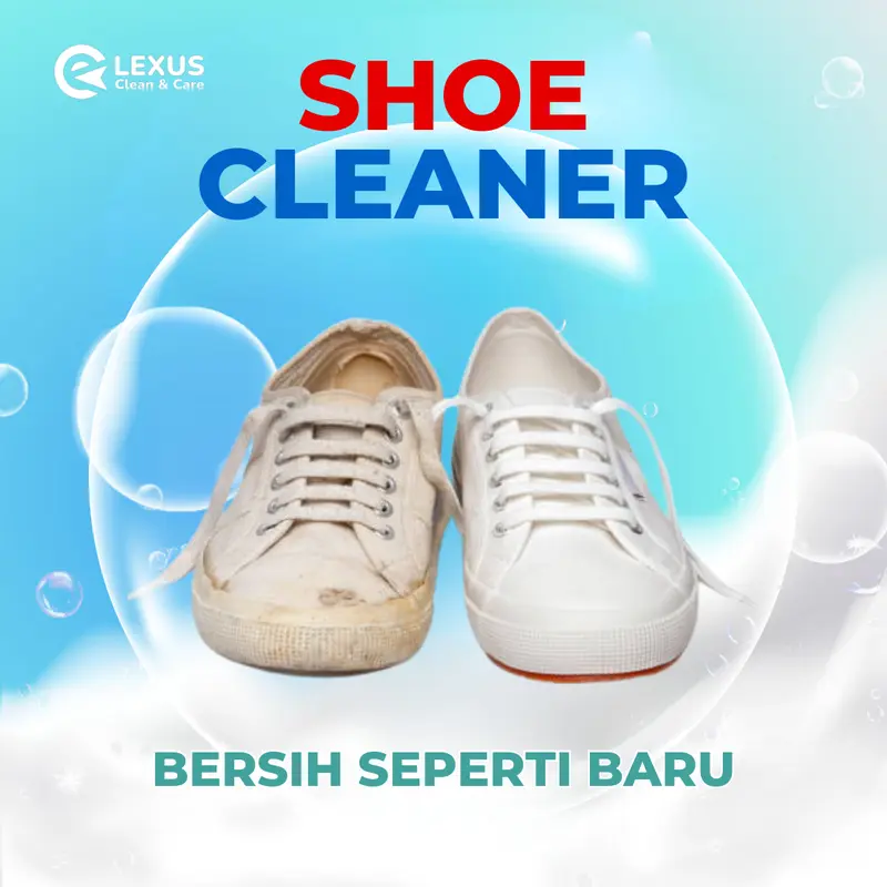 Lexus Shoe Cleaner Pembersih Sepatu Serbaguna Modern dan Praktis/ MultiPurpose Foam Cleaner Pembersih Sepatu Free Lap Microfiber Putih 2