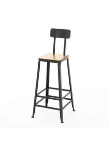 Bar Stool Iron Leisure Coffee Shop Tea Shop Wall Hanging High Table