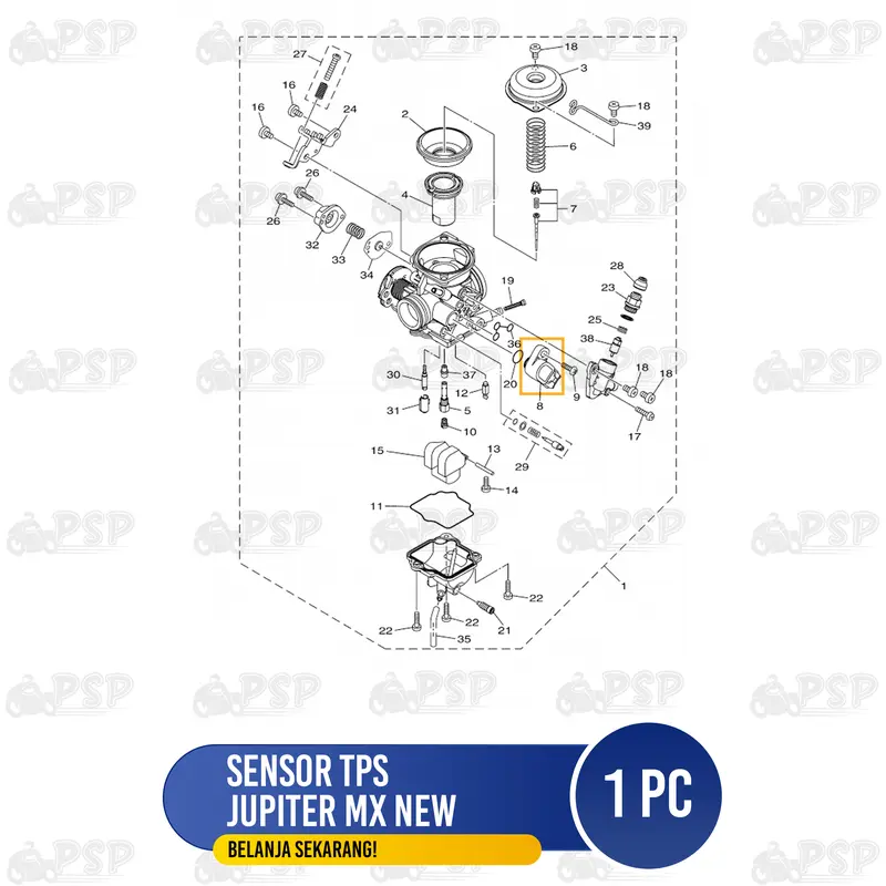 Sensor TPS Jupiter MX New - Indikator Setelan TVS Throttle Iner Gas Yamaha Jupiter MX New 135 1