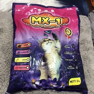 Pasir Gumpal Kucing Bentonite Cat Litter 5L MX-1 - Odor Control Multicolor untuk Anjing dan Kucing - Prevent Bacteria Growth & Low Dust