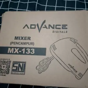 【COD】Advance MX-133 Electric Whisk Blender Mixer Pengaduk Adonan Kue Mixer Roti 7 Speed Garansi Resmi 1 Tahun