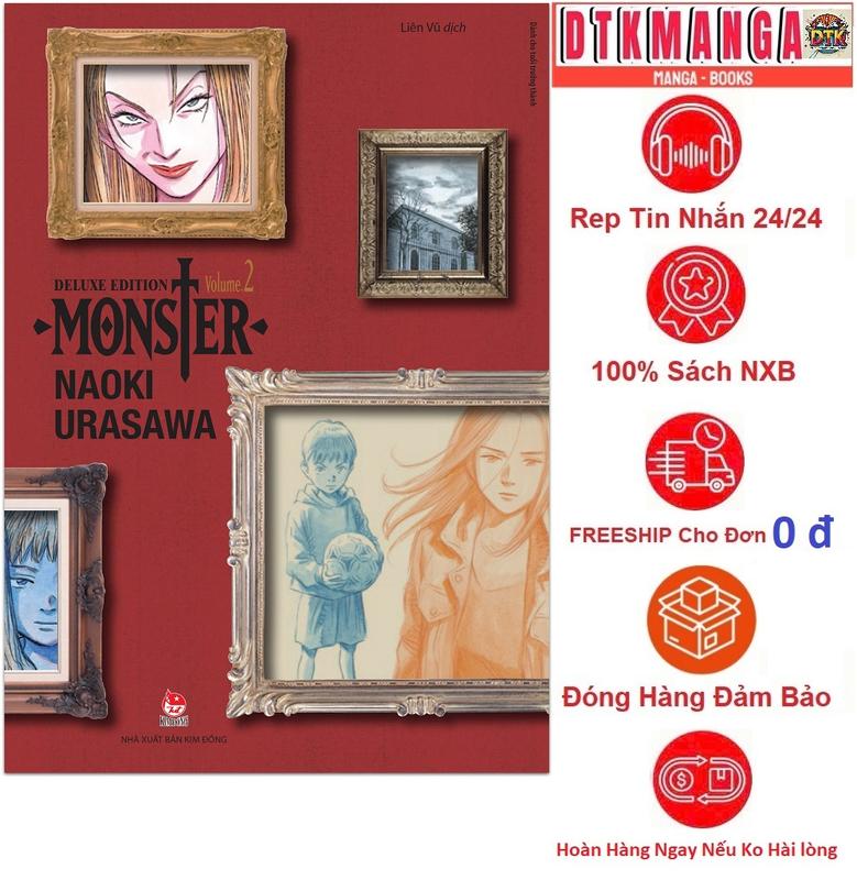  Truyện Tranh - MONSTER Deluxe Edition Lẻ Tập 1 2 3 4 5 6 - Nxb Kim Đồng 