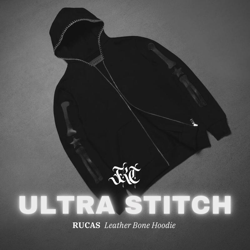 RUCAS “Ultra Stitch” Leather Bone hoodie Original 100% - Shop | Tokopedia