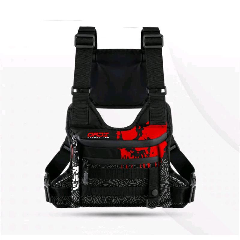 Tas Dada Pria Waterproof Tactical Motif Print/Tas Cowok Kekinian Anti air Terbaru 2025 Pinggang 4