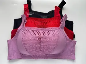 3 PCS BRA BH Kemben Penutup Lemak Terbaru Cup Besar Busa Tipis Tanpa Kawat Kait 4