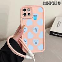 Gambar MHKEID Casing Hp untuk Infinix Smart 6 Case Pola Hati biru Kasing Anti Sidik Jari Kesing Cesing Silikon Gaya baru Lanyard Softcase Casing - Gaya1, Infinix Smart 6 dari MHKEID MALL Kab. Tangerang 2 Tokopedia