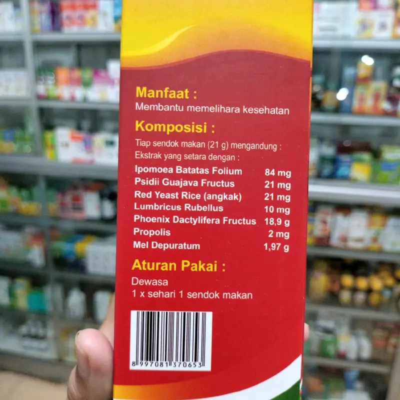 Sari Kurma Madu Herbal TromboFit Angkak daun ubi jalar propolis jambu biji extrak cacing madu kurma 5