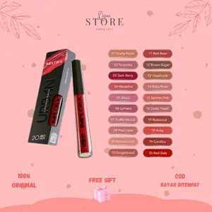 QYUESTORE|IMPLORA Urban Lip Cream Matte Shade 01-10 - Krim Bibir Matte dengan 20 Pilihan Warna Elegan dan Tahan Lama