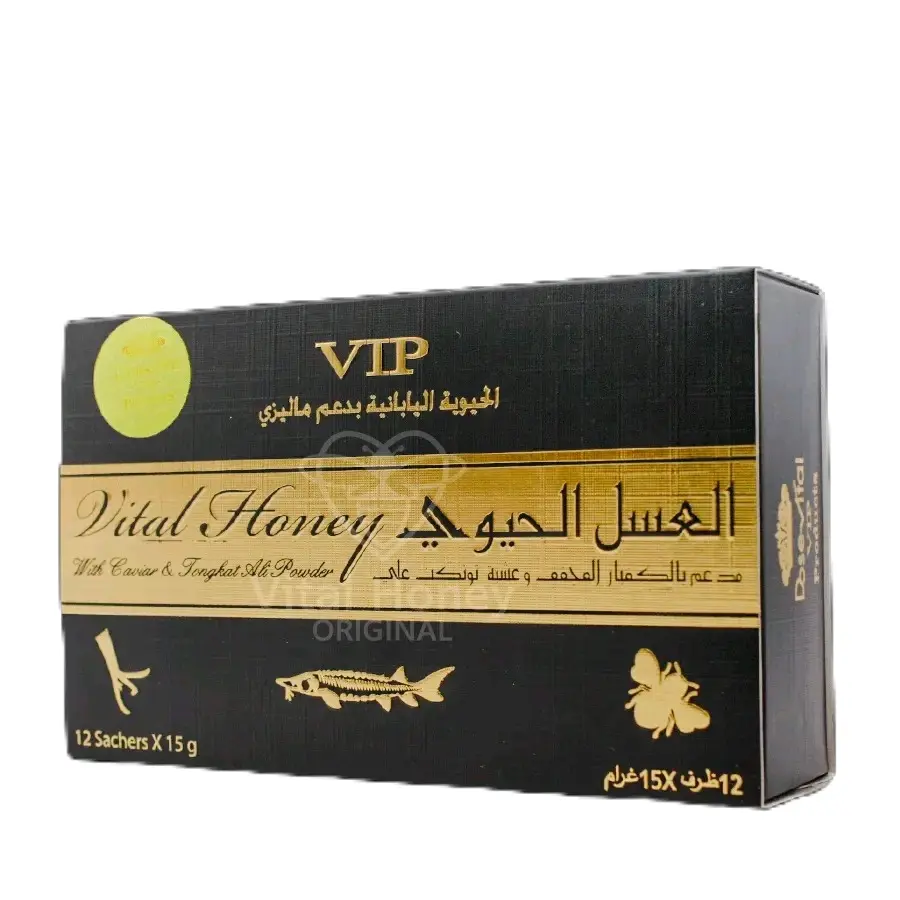 MADU VIP Vital Honey Original 1Box Isi 12Sachet