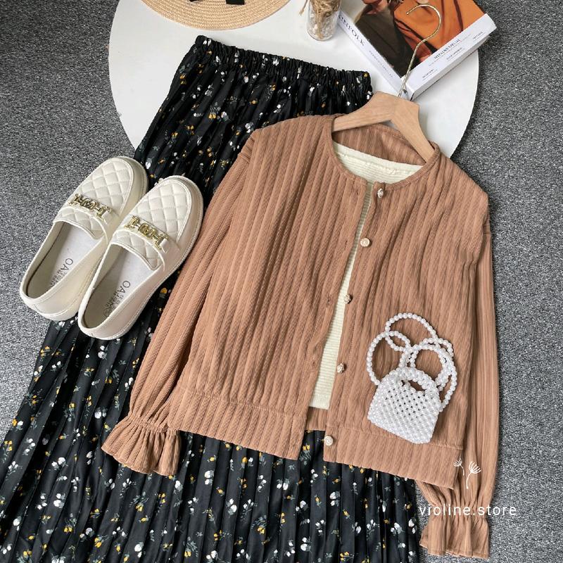 Violine store - ONESET SETELAN WANITA SETELAN ROK PANJANG CEWE KEKINIAN CARDI KNIT HORNET PREMIUM & ROK PLISKET MOTIF BUNGA ONESET LUCU KOREAN OUTFIT STYLE KEKINIAN REMAJA OUTFIT HEALING MURAH KEKINIAN  ONESET CAKEP WANITA MASA KINI STYLE 2025 1