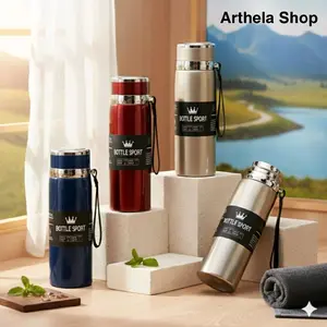 TERMOS TRAVEL 800ml & 1000ml / Tumbler Vacuum Flask Stainless Air Panas Dan Dingin tahan karat traveling stainless sus 304 versatile termos vakum waterproof botolminum portable tahan panas / dingin silver tumbler kopi panas piknik botol termos travel bayi