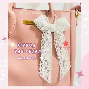 Gantungan Tas Pita Coquette Aestehtic Bag Charm Coquette Aesthetic Ribbon Bag Charm Gantungan Tas Pita Aestehtic Gantungan kunci Gantungan Tas strap bag