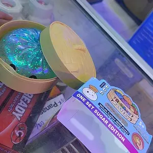 Mainan Viral Jumbo Glitter Squishy Dumpling Slow Rising Anti Stress Blind Box