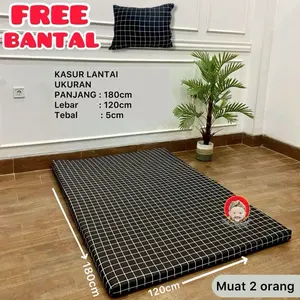Mbah Blangkon - PROMO !!! KASUR LANTAI FREE BANTAL UK.120x180x5cm TEBAL 5cm | Kasur anak kos | Kasur anak pondok